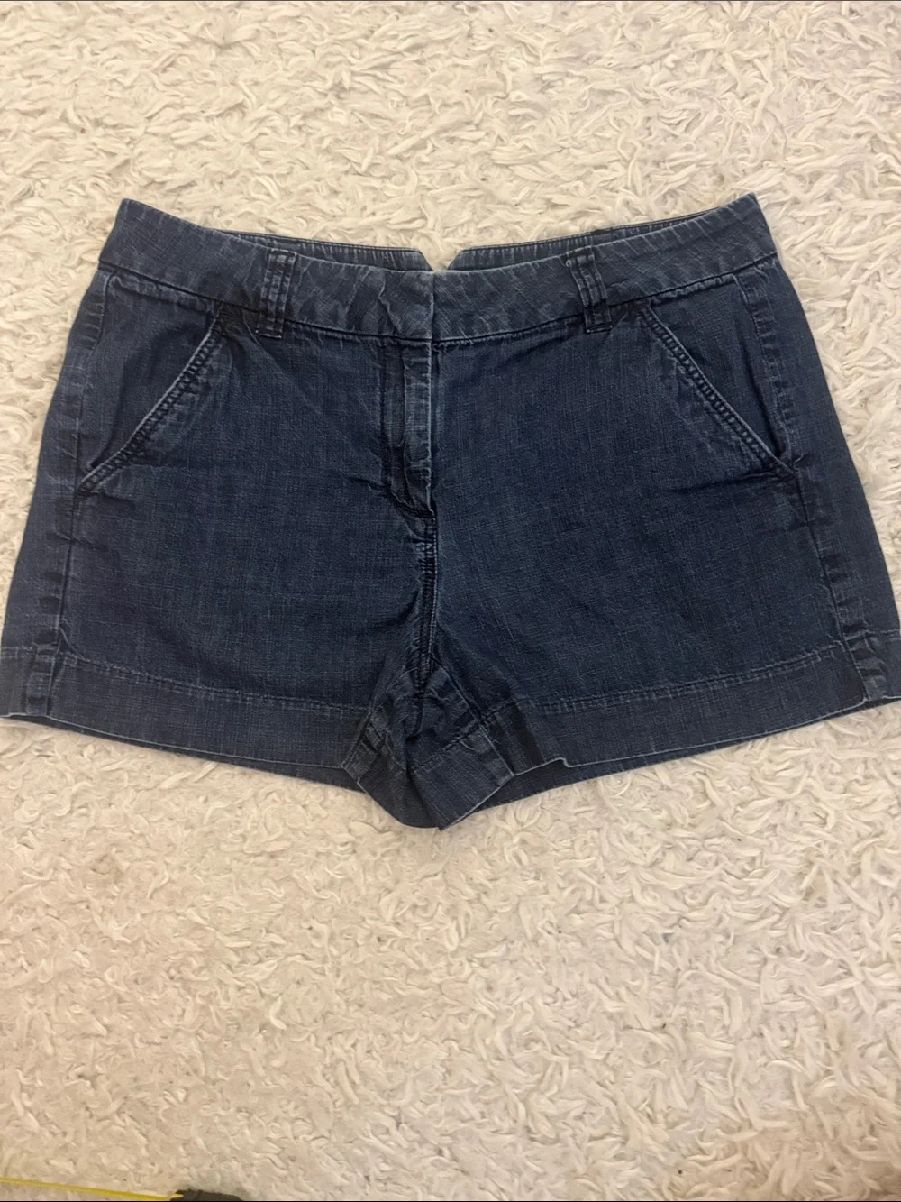 LOFT Dark Blue Denim Shorts